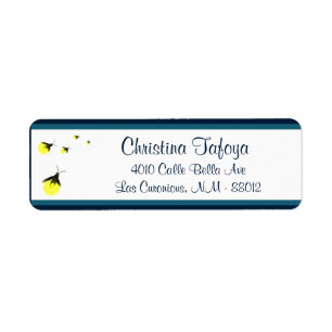 2,25" Rücksendeadresse Fireflies / Mason Jars