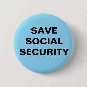 2,25 ZEICHEN. SOZIALE SICHERHEIT gerettet Button