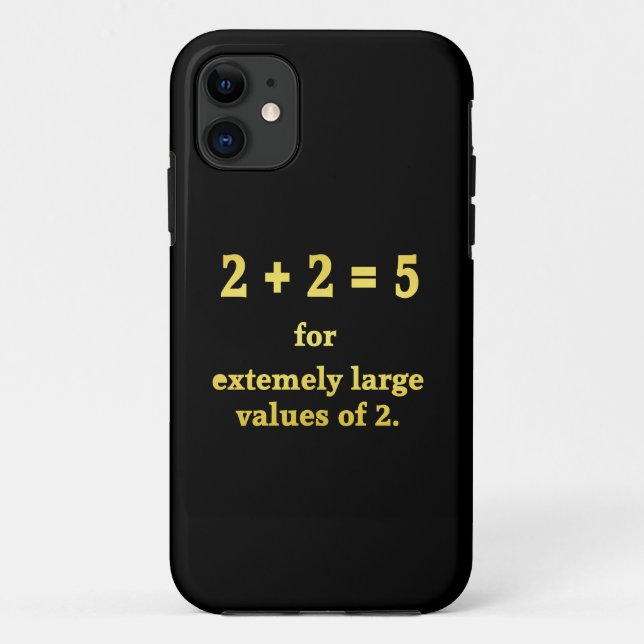 2 + 2 = 5  Lustiger Mathe-Witz Case-Mate iPhone Hülle (Rückseite)