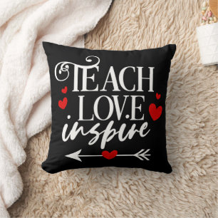 2/2 Teach Liebe Inspirierte Shirt Kindergartenlehr Kissen