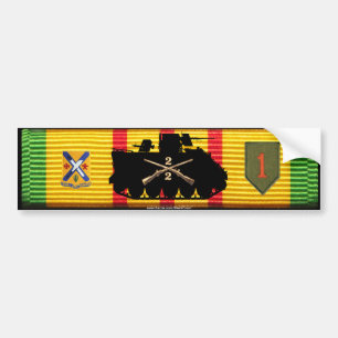 2/2nd Inf spüren u. Insignien VSM auf Autoaufkleber