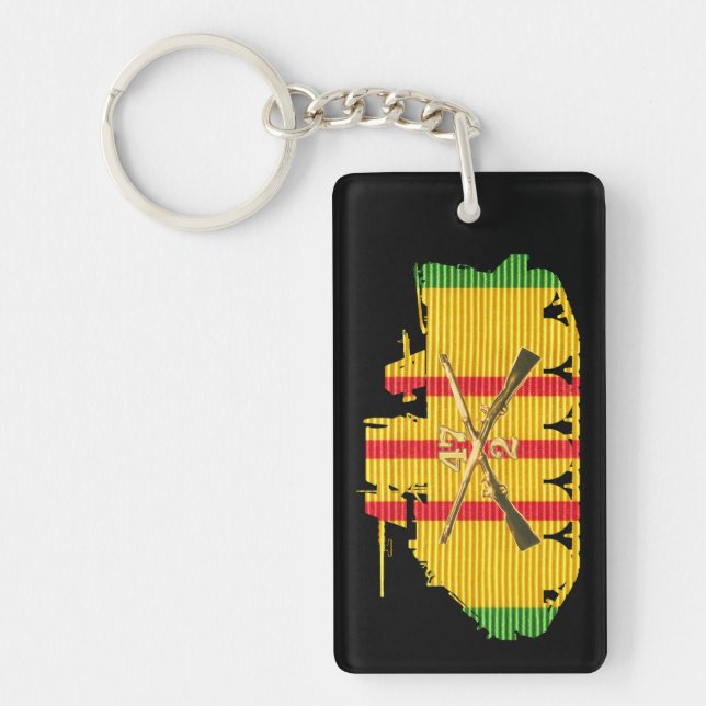 2/47th Inf VSM M113 und CIB-Schlüsselkette Schlüsselanhänger (Vorderseite)