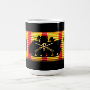 2/47th Infanterie-Vietnam-Service-Band-Tasse Kaffeetasse
