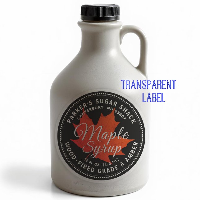 2,5" Ahornsirup-Etikett Roter Ahornleaf Aufkleber (Von Creator hochgeladen)