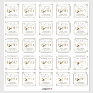 2,5" extravagante Grenze für die fliegende Biene Aufkleber