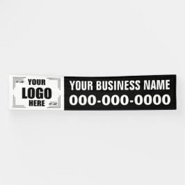2.5" x 12" Ihr Logo hier mit Logo-Banner Banner
