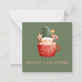 2,5" x 2,5" flache Note-Karte Mitteilungskarte