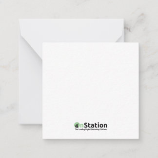 2,5" x 2,5" flache Note-Karte Mitteilungskarte