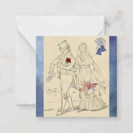 2,5" x 2,5" flache Note-Karte Mitteilungskarte