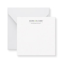 2,5" x 2,5" Flat Note Card - New England