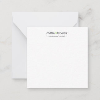 2,5 Zoll x 2,5 Zoll flatter Note Card - Süd-Mitte Mitteilungskarte