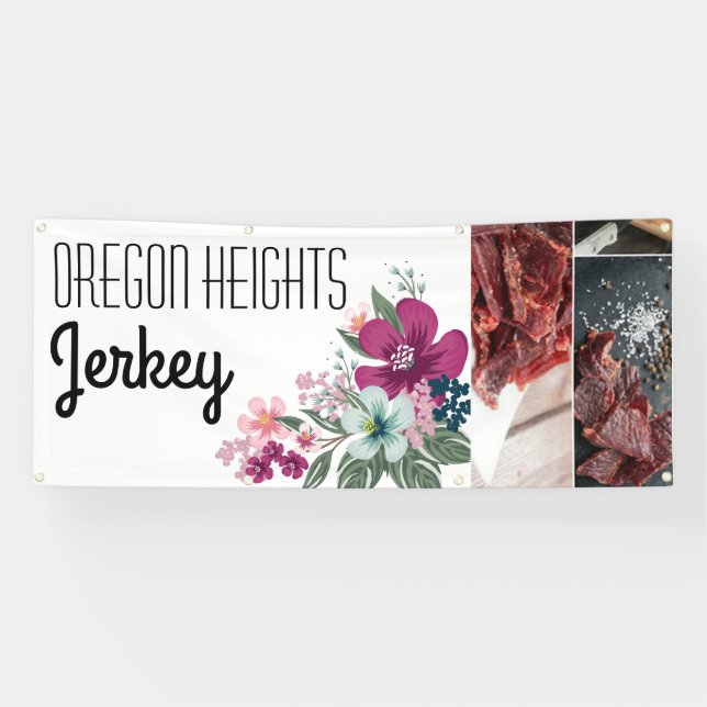 2.5'x6' Ankündigung tropischer Blume über die Gesc Banner (Horizontal)