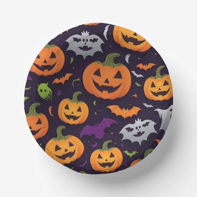 2.624,6 Pfund Pumpkin Pappteller (Vorderseite)