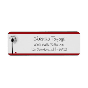 2,75" x 2,25" Rücksendeadresse Lady Bug on Dandeli