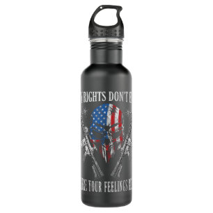 2. Abänderung Gefühle America USA Patriotic Skull Edelstahlflasche