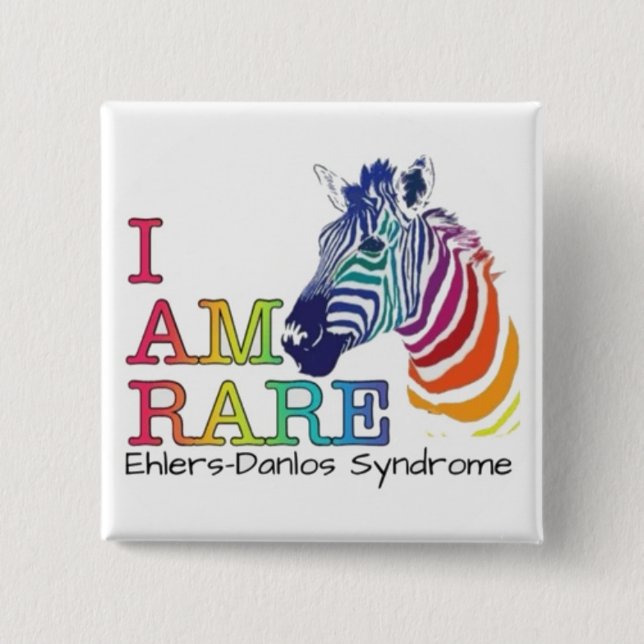 2" Abzeichen - Ehlers-Danlos-Syndrom Button (Vorderseite)