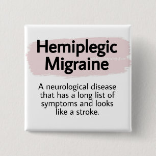 2" Abzeichen - miplegische Migräne Button