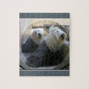 2 alte Englische Schäferhunde Puzzle