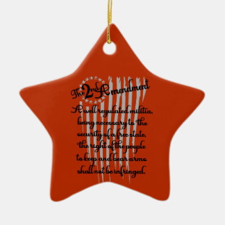 2. Änderung der US-Verfassung Keramik Ornament