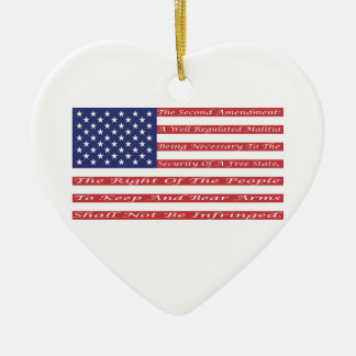 2. Änderungs-Flagge Keramikornament