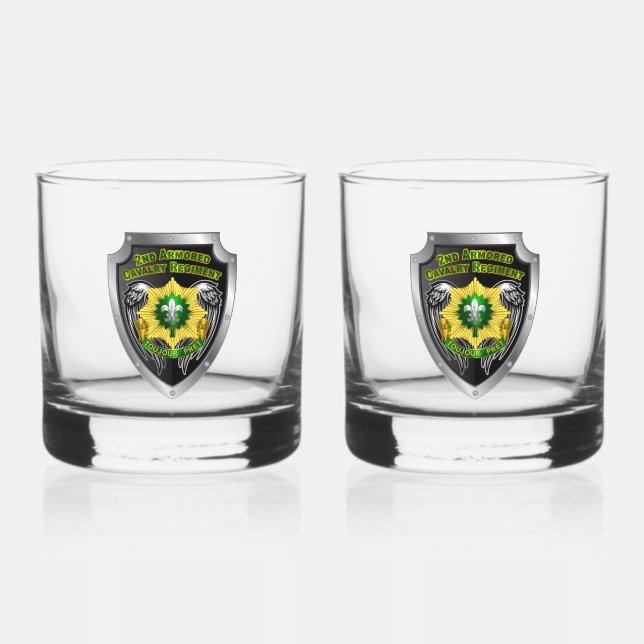 2. Armored Cavalry Regiment ACR Whiskyglas (Vorderseite)