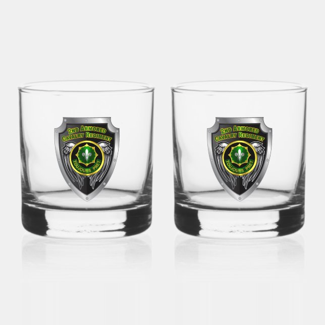 2. Armored Cavalry Regiment ACR Whiskyglas (Vorderseite)