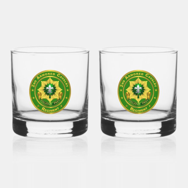 2. Armored Cavalry Regiment ACR Whiskyglas (Vorderseite)