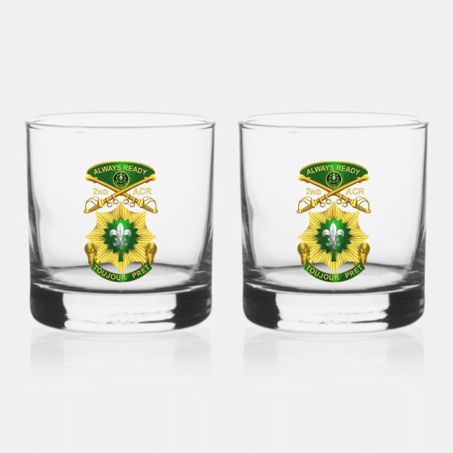2. Armored Cavalry Regiment ACR Whiskyglas (Vorderseite)