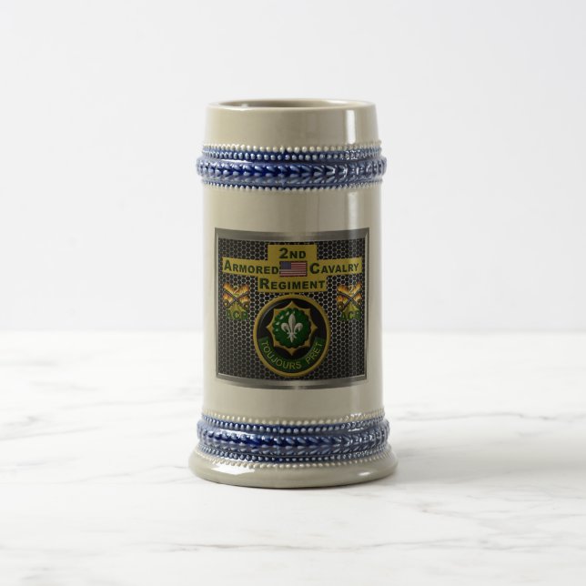 2. Armored Cavalry Regiment "Always Ready" Bierglas (Mittel)