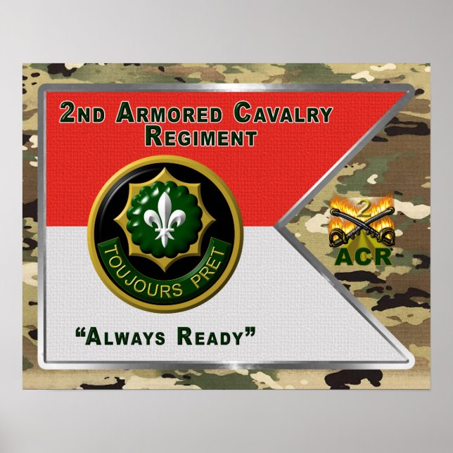 2. Armored Cavalry Regiment "Always Ready" Poster (Vorne)