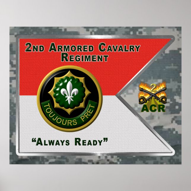 2. Armored Cavalry Regiment "Always Ready" Poster (Vorne)