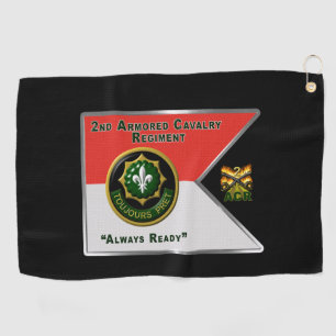 2. Armored Cavalry Regiment Guidon Golfhandtuch