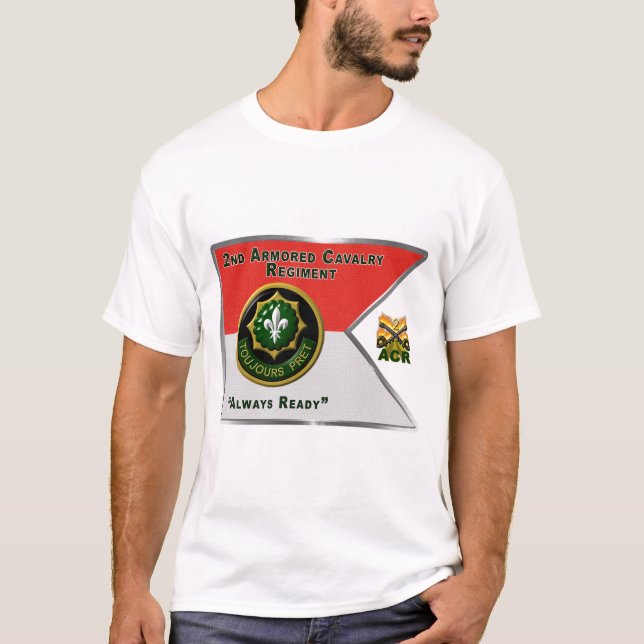 2. Armored Cavalry Regiment Guidon T-Shirt (Vorderseite)