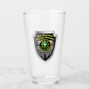 2. Armored Cavalry Regiment Shield Wing Glass Cup Glas
