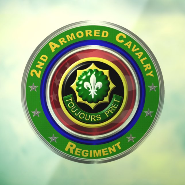 2. Armored Kavallerie Fensteraufkleber (Blatt 3)