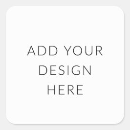 2" Aufkleber auf der quadratischen Seite