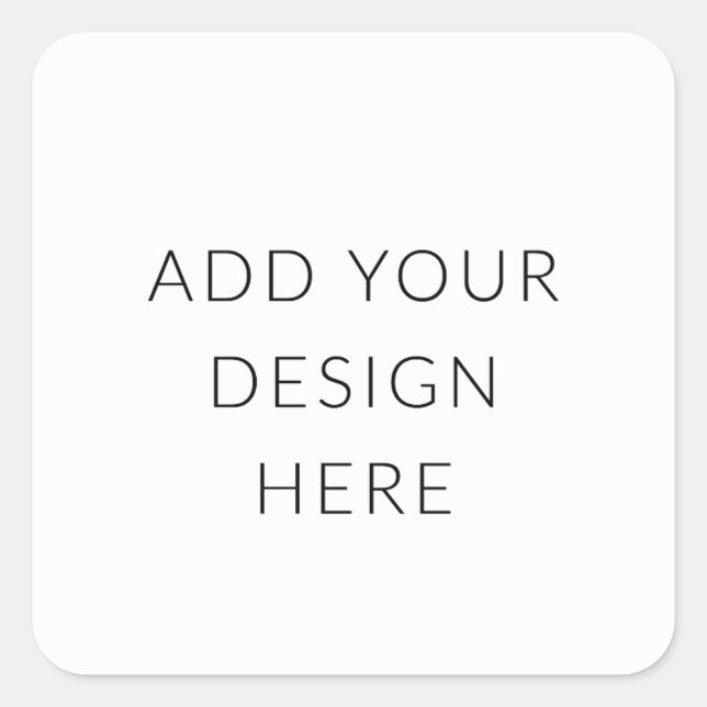 2" Aufkleber auf der quadratischen Seite (Vorderseite)