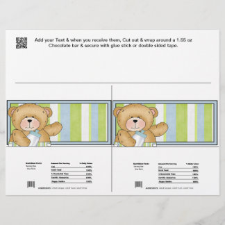 2 Baby Bear Dusche Bar Wrappers Gastgeschenke