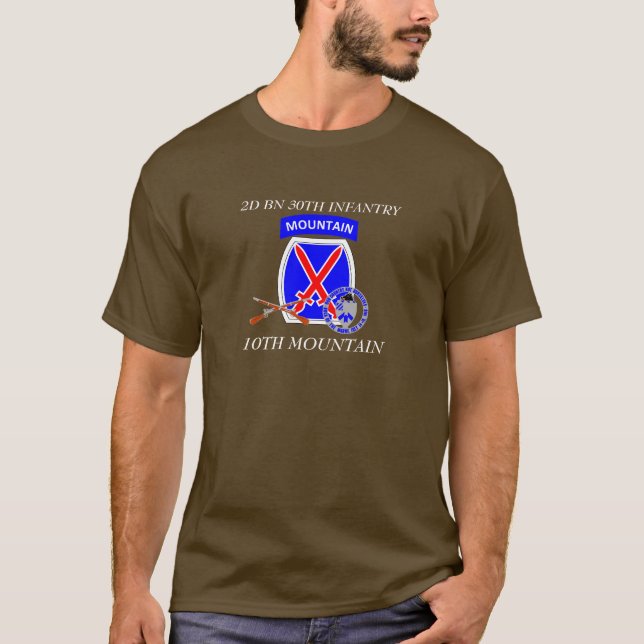2. BATAILLON-30. INFANTERIE-10. GEBIRGSShirt T-Shirt (Vorderseite)