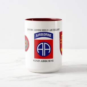 2. BATAILLON-319. FELD-ARTILLERIE-TASSE ZWEIFARBIGE TASSE