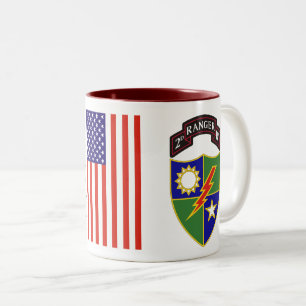 2. Bataillon - 75. Ranger Regiment Zwei-Tonen-Tass Zweifarbige Tasse
