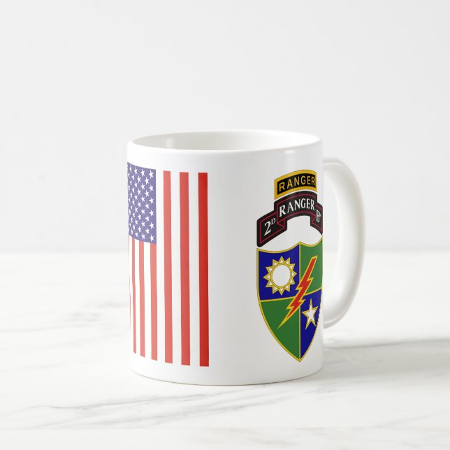 2. Bataillon - 75. Ranger w/Tab-Tasse Kaffeetasse (VorderseiteRechts)