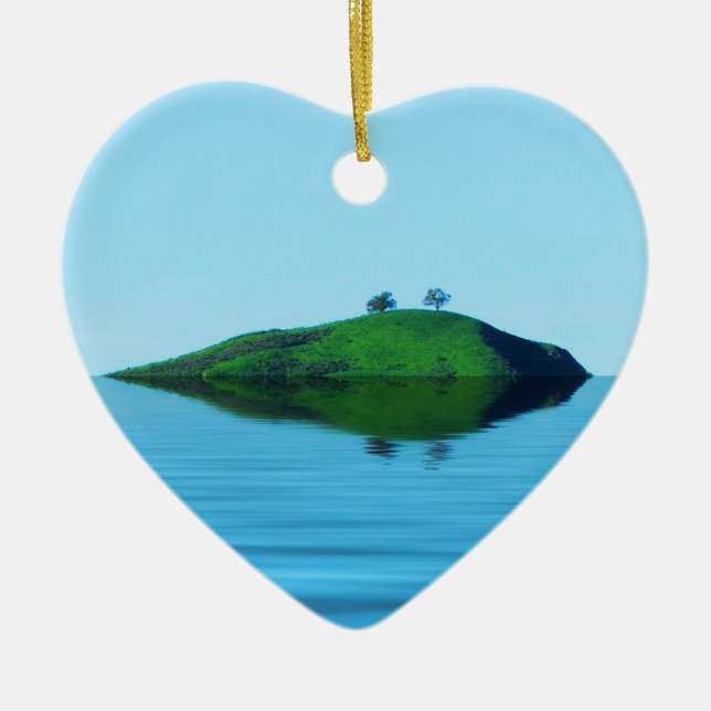 2 Baum-Insel Keramikornament (Vorne)