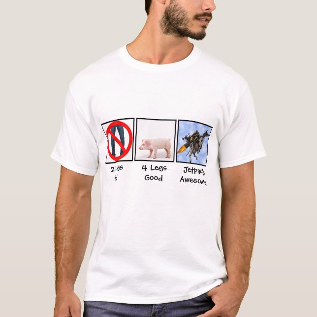 2 Beine schlecht T-Shirt (Vorderseite)