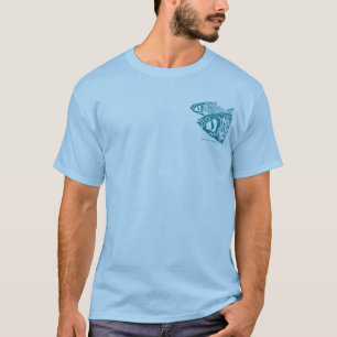2 besonders anzufertigen Seiten 4 Fisch-blaues T-Shirt