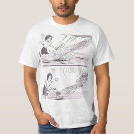 2 Bilder: Frauen fächern Flammen und verschlimmern T-Shirt