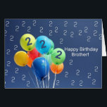2. Birthday Card farbige Ballons Brother<br><div class="desc">Erstellt aus einem Original Studio Porto Sabbia Foto! Diese farbige Balloons-Geburtstagskarte ist als altersspezifische Karte im Alter von 1 bis 12 Jahren in verschiedenen Sprachen und für verschiedene spezifische (Familien-)Beziehungen erhältlich. Für Geburtstagsfeiern Einladungen im selben Stil,  Karo in der Einladung Bereich des Studio Porto Sabbia</div>