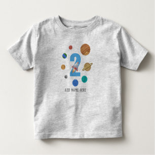 2. Birthday Solar System Planet  Kleinkind T-shirt