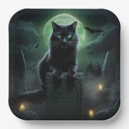 2 Black Cat Pappteller