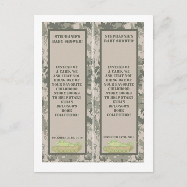 2 Buch Marks ARMY ACU Camoflauge Digitale Camoufla Einladungspostkarte (Vorderseite)